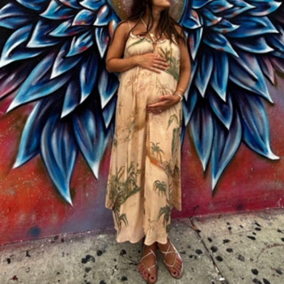 Anthropologie Strappy Floral Maxi Dress - Picture 8 of 13